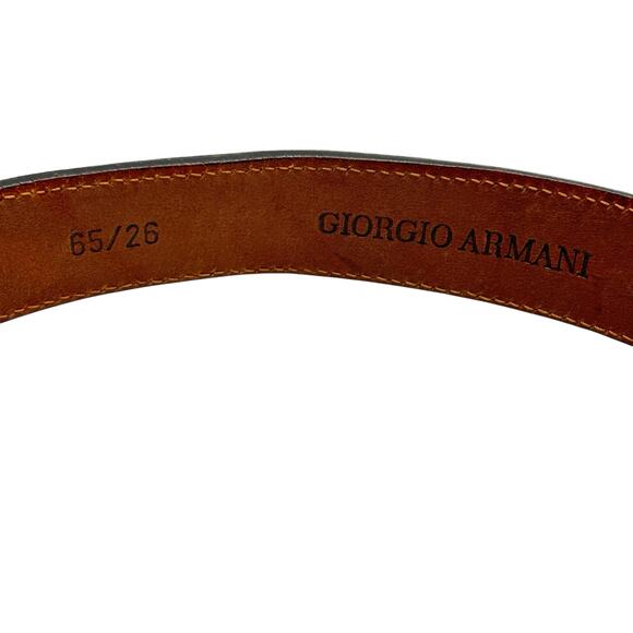 Vintage Giorgio Armani Black Waist Belt XS Fabric Buckle Italy - Picture 5 of 7